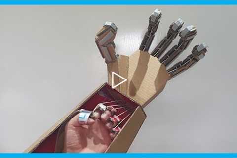 How to Make a Mechanical Arm at Home out of Cardboard (DIY)