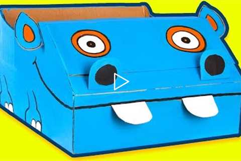 Craft Ideas with Boxes - Hippo Boat | DIY on Box Yourself