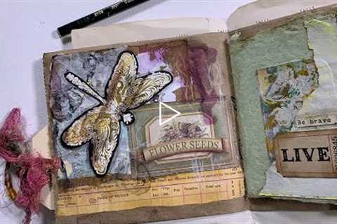 Cardboard (LTPD) Journal - Creating Pages - Day 86 The 100 Day Project #100DaysOfNoPlanJustArt