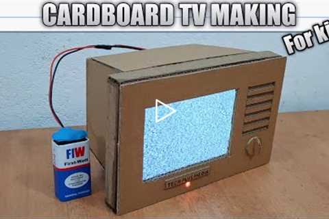 cardboard tv making |DIY|