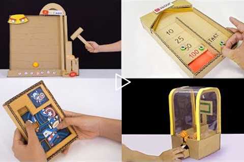 4 DIY Amazing game from cardboard | best out of waste