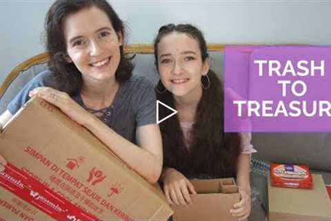 Cardboard Box Craft Idea | DIY Toy Refrigerator | Recycled Craft Project!