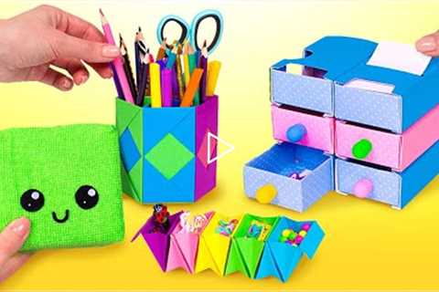 5 DIY SCHOOL SUPPLIES || Easy Crafts From Materials You Already Have On Your Desk