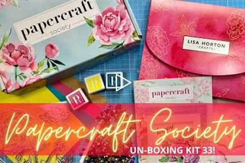 Take a look inside Papercraft Society Kit 33 by LISA HORTON!!!