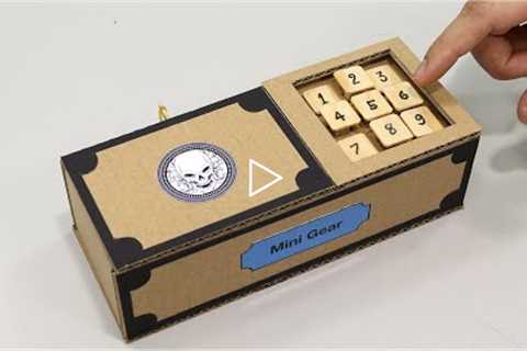 Build a Safe with Combination Number Lock - Cardboard Project