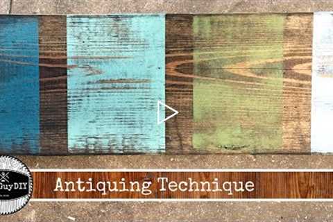 DIY Antique Finish Technique