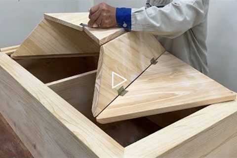 Amazing Ideas Woodworking Creative - Build A Cabinet With Kinetic Folding Doors Easy With This Way