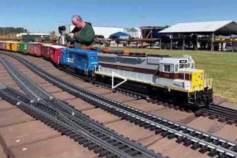 G Scale trains at RLD Hobbies open house on 10-1-2022