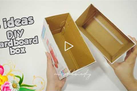 🔊 3 Very Easy Low Cost Handmade Cardboard Box Ideas