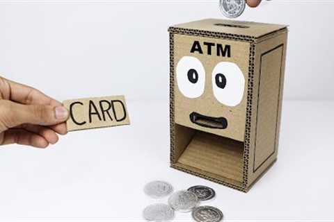 How to Make Mini ATM Machine Cardboard