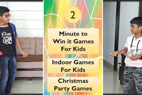 2 minute to win games for kids | New Indoor games for kids |  Christmas party games (2022/2023)