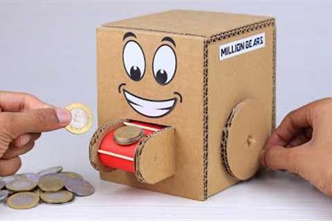 How To Make Coin Bank From Cardboard | Amazing Cardboard Project