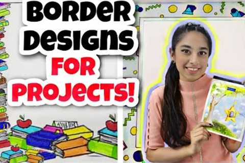 Mini Vlog 77 - Border Designs for Projects!🎀🤩 | Riya''''s Amazing World