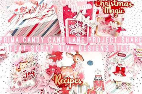 Project Share | Prima Christmas Candy Cane Lane Projects | Feat. Scrap Diva Designs