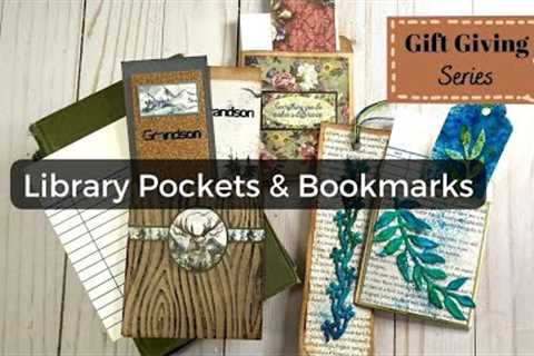 Library Pockets & Bookmarks Tutorials - Gift Giving Series