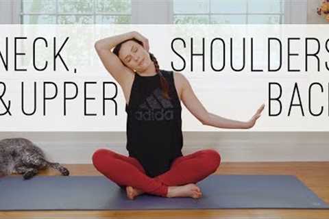 Yoga For Neck, Shoulders, Upper Back  -  10 Minute Yoga Quickie  -  Yoga With Adriene