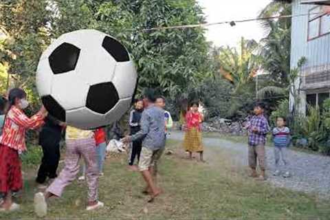 Fun outdoor game for kids with balls