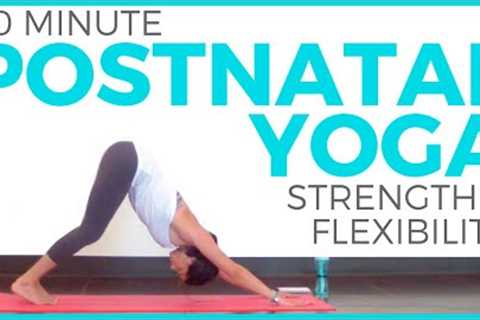 Postnatal Yoga for Strength & Flexibility (30 minute Yoga) Postpartum Yoga | Sarah Beth Yoga