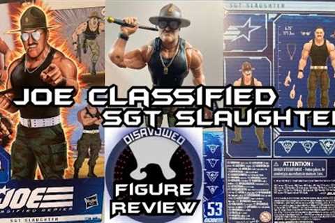 GI JOE CLASSIFIED SGT SLAUGHTER ACTION FIGURE REVIEW W/COMPARISONS MARVEL LEGENDS ACTION FORCE NECA