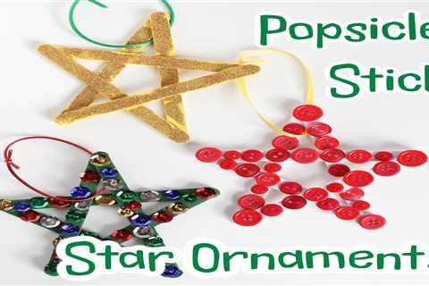 Popsicle Stick Star Christmas Ornaments