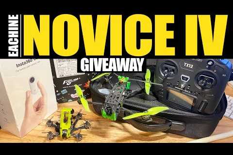 NEW’ Eachine Novice IV RTF Giveaway + June Insta360 & Flywoo Winner!