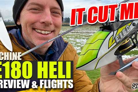 I HAVE NO BUSINESS FLYING THIS!!! – Eachine E180 RC Helicopter – FULL REVIEW & FLIGHTS 🏆