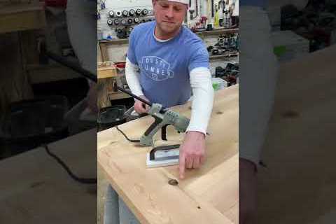 Filling knot holes #woodwork #wood #woodworking #diy #maker #shorts