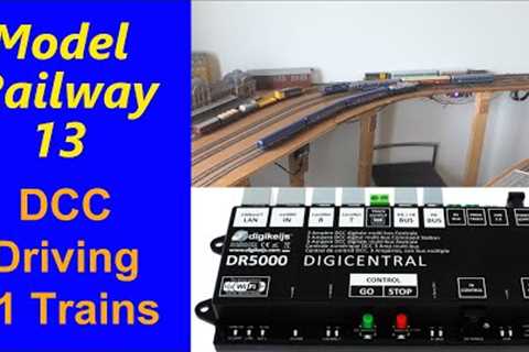 Model Railway 13 Automatic Driving with 11 Trains