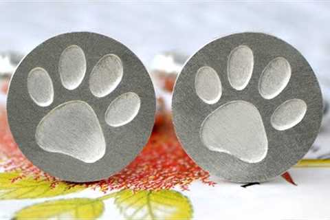 How to Make Silver Cufflinks with a Paw Print