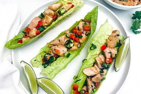 15-Minute Thai Chicken Lettuce Wraps