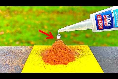 Chemical reaction of super glue and saw dust / First aid for damaged wood [Woodworking Tips]