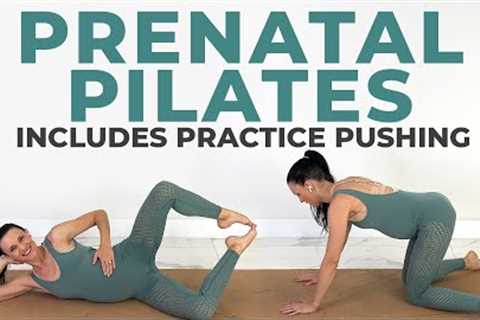 Pregnancy Pilates + Pushing Practice (25-minute Prenatal Pilates Workout)