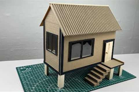 [DIY] Model Cardboard House Making - craft project