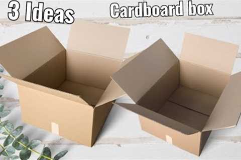 3 innovative DIY ideas to upcycle used cardboard boxes into sustainable creations!