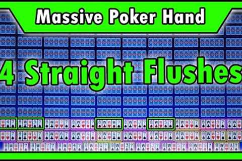 4 MASSIVE Straight Flushes Playing Video Poker! What Are the Odds? • The Jackpot Gents