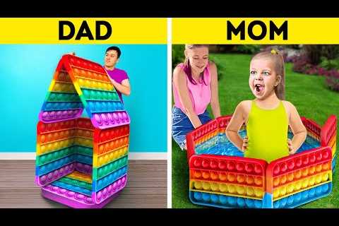 HOW TO BE SUPER PARENTS | Best Parenting Tricks, Gadgets And Colorful DIY Crafts For Your Family