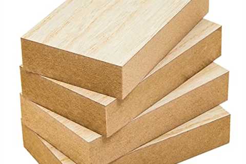 Unfinished Wood Rectangles for Crafts, 1 Inch Thick Wooden Blocks (5 x 3 In, 4 Pack)