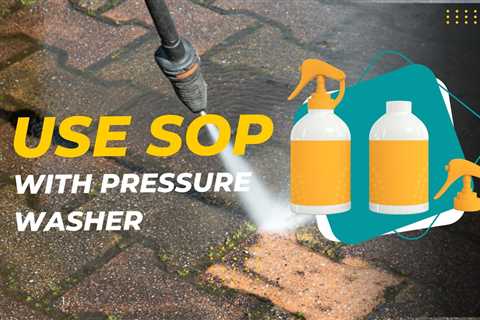 How to use soap with pressure washer