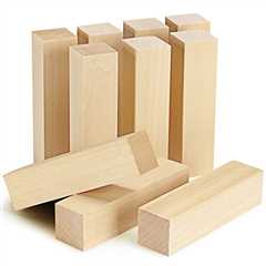 WYKOO 10 Pack Basswood Carving Blocks, 4 X 1 X 1 Inches Soft Solid Wooden Blocks, Unfinished Wood..