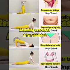 Postpartum workout (Exercises after childbirth)