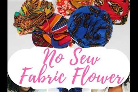 Fabric Flower - African Print Twist