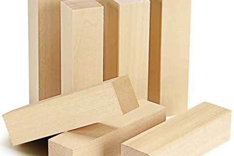 WYKOO 10 Pack Basswood Carving Blocks, 4 X 1 X 1 Inches Soft Solid Wooden Blocks, Unfinished Wood..