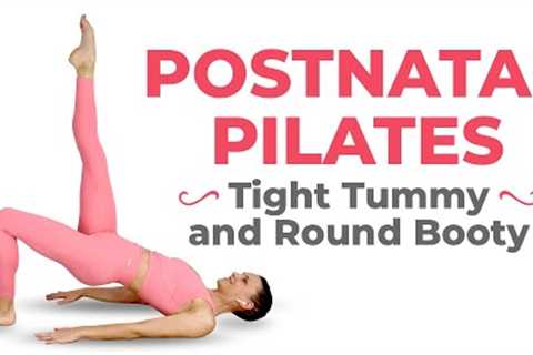 Postpartum Pilates Workout For Tight Tummy & Round Booty | 30 Minute Postnatal Pilates