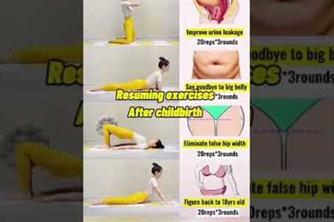 Postpartum workout (Exercises after childbirth)