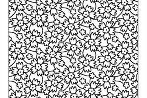 Quilted Daffodils Coloring Page