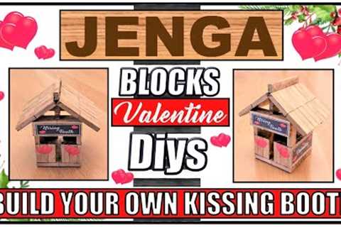 NEW VALENTINE DIYS 2023 II JENGA BLOCKS INSPIRATION II MAKE YOUR OWN KISSING BOOTH II  ALWAYS EASY