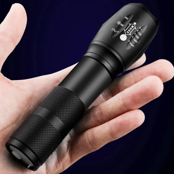 Free Tactical Powerbank Flashlight -