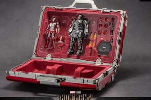 New marvel iron man 2 action figures revealed and comes enclosed with iron man suitcase