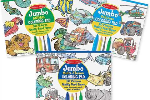 Melissa & Doug Jumbo 50-Page Kids’ Coloring Pads Set – Animals, Vehicles, and More Review