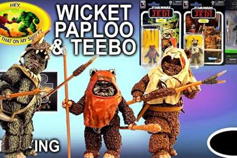 Unboxing STAR WARS The Black Series Wicket, Paploo & Teebo - July 23rd 2023 HASBRO Ewoks